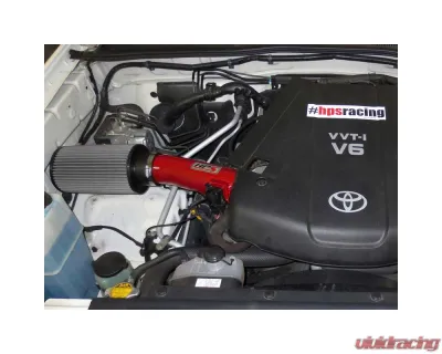 HPS Performance Products 827-506R Red Short Ram Air Intake for 2005-2011 Toyota Tacoma 4.0L V6 - 827-506R