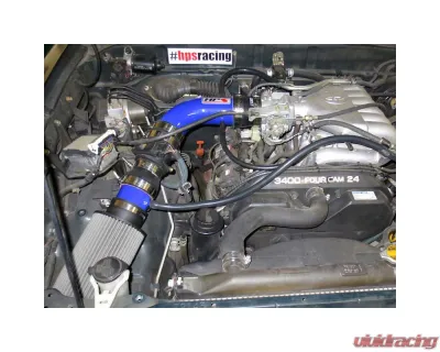 HPS Performance Products Blue Shortram Air Intake Kit for 1996-1998 Toyota 4Runner 3.4L V6 - 827-507BL