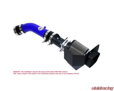 HPS Performance Shortram Air Intake Kit 03-06 Nissan 350Z 3.5L V6, Includes Heat Shield, Blue - 827-520BL