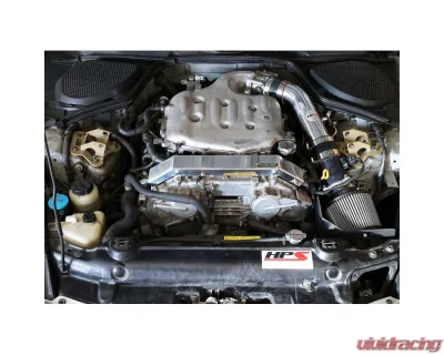 HPS Performance Shortram Air Intake Kit 03-06 Nissan 350Z 3.5L V6, Includes Heat Shield, Polish - 827-520P
