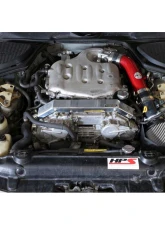 HPS Performance Shortram Air Intake Kit 03-06 Nissan 350Z 3.5L V6, Includes Heat Shield, Red                                     - 827-520R - Image 3
