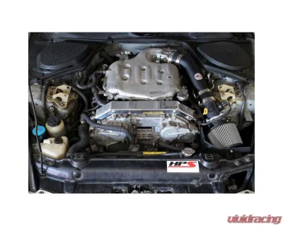 HPS Performance Shortram Air Intake Kit 03-06 Nissan 350Z 3.5L V6, Includes Heat Shield, Black - 827-520WB