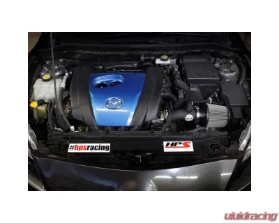 HPS Performance Shortram Air Intake Kit (Black) Mazda Mazda 3 2012-2013 - 827-531WB