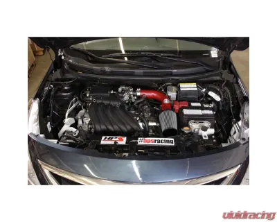 HPS Red Shortram Air Intake Kit Nissan Versa 2012-2019 - 827-532R