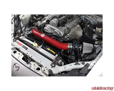 HPS Performance Shortram Air Intake 1999-2005 Mazda Miata 1.8L Non Turbo, Includes Heat Shield, Red - 827-537R