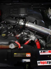 HPS Performance Shortram Air Intake 2011-2014 Ford Mustang 3.7L V6, Includes Heat Shield, Red                                     - 827-561R - Image 3