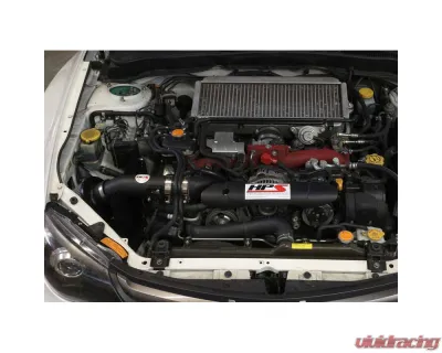 HPS Performance Products Black Shortram Air Intake Kit for Subaru WRX 2008-2014 - 827-566WB