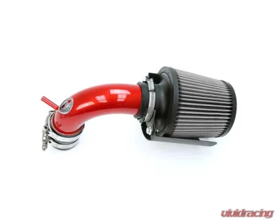 HPS Performance Shortram Air Intake Kit 14-15 Ford Fiesta 1.6L Non Turbo, Includes Heat Shield, Red - 827-580R