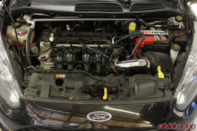 HPS Performance Shortram Air Intake Kit 14-15 Ford Fiesta 1.6L Non Turbo, Includes Heat Shield, Red - 827-580R