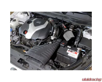 HPS Black Shortram Air Intake Kit includes Heat Shield Hyundai Sonata 2011-2014 - 827-587WB