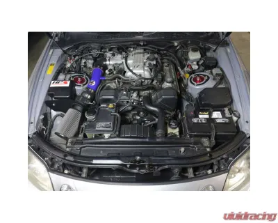 HPS Performance Shortram Air Intake Kit 96-97 Lexus SC400 4.0L V8, Includes Heat Shield, Blue - 827-596BL
