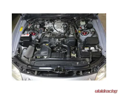HPS Performance Shortram Air Intake Kit 96-97 Lexus SC400 4.0L V8, Includes Heat Shield, Polish - 827-596P