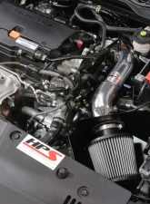 HPS Performance Black Cold Air Intake Kit w/ Heat Shield for Honda Civic 2.0L 2016-2021                                     - 827-599WB - Image 2