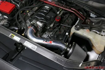 HPS Polished Shortram Air Intake Kit includes Heat Shield Dodge Charger 2011-2020 - 827-600P