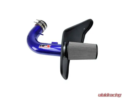 HPS Performance Cold Air Intake Kit 10-15 Chevy Camaro SS 6.2L V8, Includes Heat Shield, Blue - 827-607BL