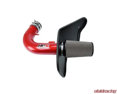 HPS Performance Cold Air Intake Kit 10-15 Chevy Camaro SS 6.2L V8, Includes Heat Shield, Red - 827-607R