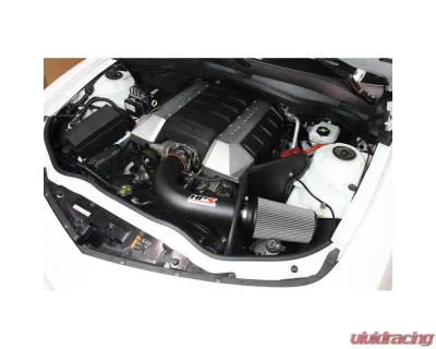 HPS Performance Cold Air Intake Kit 10-15 Chevy Camaro SS 6.2L V8, Includes Heat Shield, Black - 827-607WB