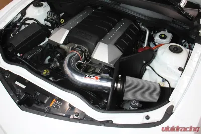 HPS Performance Cold Air Intake Kit 10-15 Chevy Camaro SS 6.2L V8, Includes Heat Shield, Blue - 827-607BL