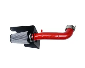 HPS Performance Cold Air Intake Kit 12-18 Jeep Wrangler JK 3.6L V6, Includes Heat Shield, Red