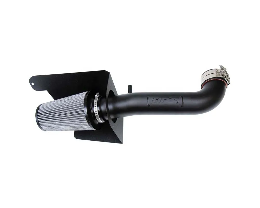 HPS Performance Cold Air Intake Kit 12-18 Jeep Wrangler JK 3.6L V6, Includes Heat Shield, Black - 827-664WB