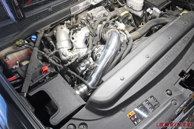 HPS Blue Cold Air Intake Kit w/ Heat Shield GM 2500-3500 HD 6.6L V8 Duramax Diesel Turbo L5P 2017-2019 - 827-674BL