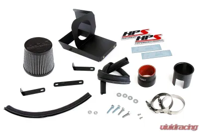 HPS Polished Cold Air Intake Kit Includes Heat Shield Toyota Corolla Hatchback/Sedan 2.0L L4 2019-2024 - 827-675P