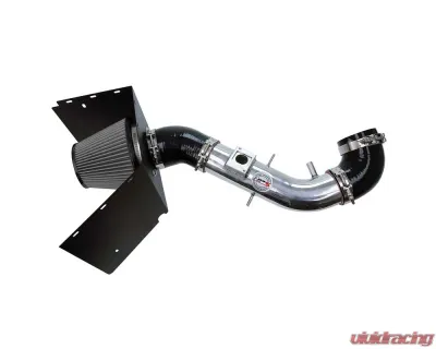 HPS Performance Polished Shortarm Air Intake Kit w/ Heat Shield Toyota 4Runner 4.7L V8 2003-2004 - 827-690P