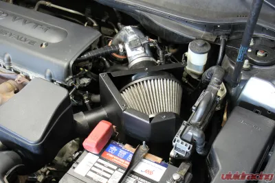 HPS Performance Black Short Ram Air Intake Kit With Heat Shield Toyota Camry 2.4L 4 Cylinder 2007-2008 - 827-693WB