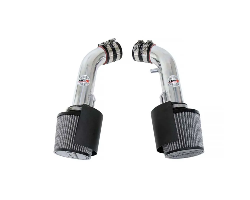 HPS Performance Polish Shortram Air Intake Kit With Heat Shield Nissan 370Z 3.7L V6 2009-2020 - 827-706P