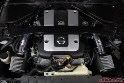 HPS Performance Red Shortram Air Intake Kit With Heat Shield Nissan 370Z 3.7L V6 2009-2020 - 827-706R