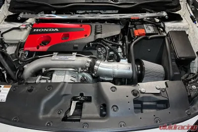 HPS Air Intake Kit w/Heat Shield Honda Civic Type R 2.0L Turbo FK8 2017-2021 - 827-736R