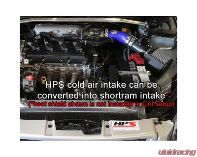 HPS Blue Cold Air Intake (Converts to Shortram) for 02-06 Nissan Altima 2.5L 4Cyl - 837-570BL