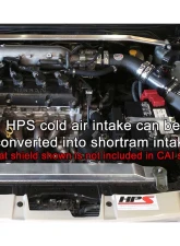 HPS Black Cold Air Intake (Converts to Shortram) for 02-06 Nissan Altima 2.5L 4Cyl                                     - 837-570WB - Image 3