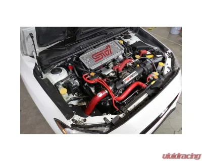 HPS Performance Products Red Cold Air Intake Kit for 2015-2021 Subaru WRX STI 2.5L Turbo - 837-573R