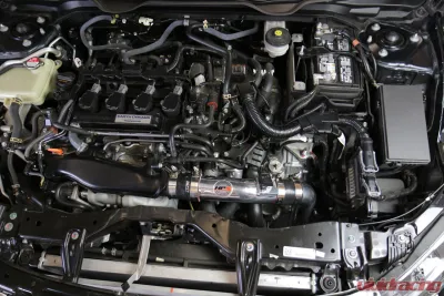 HPS Performance Black Cold Air Intake w/ Heat Shield Honda Civic Non Si 1.5T Turbo 2016-2019 - 837-602WB