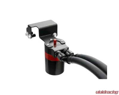 HPS Performance Aluminum Oil Catch Can Kit for Toyota Tundra 2022-2024, Black - 860-003