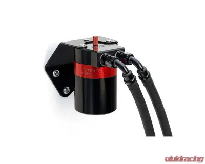 HPS Performance Aluminum Oil Catch Can Kit for Subaru Legacy/Outback 2015-2019, Black - 860-006