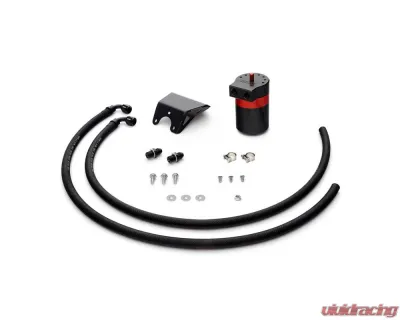 HPS Performance Aluminum Oil Catch Can Kit for Subaru Legacy/Outback 2015-2019, Black - 860-006