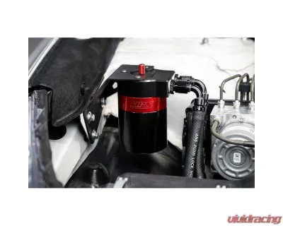 HPS Performance Aluminum Oil Catch Can Kit for Subaru Legacy/Outback 2015-2019, Black - 860-006