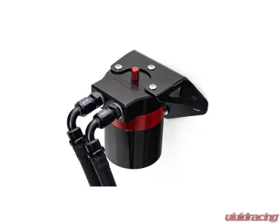 HPS Performance Aluminum Oil Catch Can Kit for Subaru Legacy/Outback 2015-2019, Black - 860-006