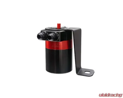 HPS Performance Aluminum Oil Catch Can Kit for Subaru WRX STI 2017-2021, Black - 860-008