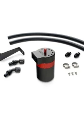HPS Performance Aluminum Oil Catch Can Kit for Subaru WRX STI 2017-2021, Black                                     - 860-008 - Image 2