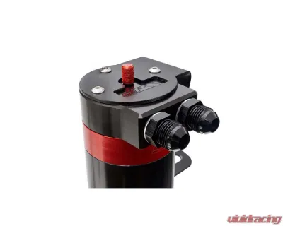 HPS Performance Aluminum Oil Catch Can Kit for Subaru WRX STI 2017-2021, Black - 860-008