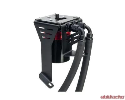 HPS Performance Red Aluminum Oil Catch Can Kit Honda Civic Si 2.4L K24Z7 2012-2015 - 860-027