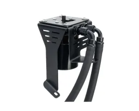 HPS Performance Black Aluminum Oil Catch Can Kit Honda Civic Si 2.4L K24Z7 2012-2015