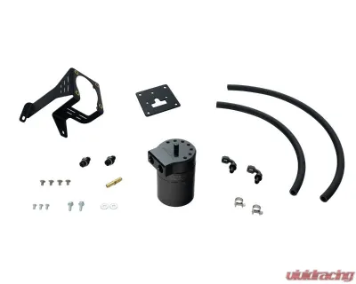 HPS Performance Black Aluminum Oil Catch Can Kit Honda Civic Si 2.4L K24Z7 2012-2015 - 860-027BL