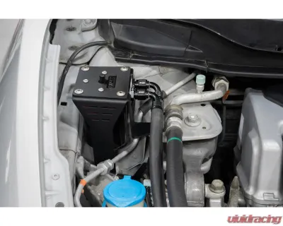 HPS Performance Black Aluminum Oil Catch Can Kit Honda Civic Si 2.4L K24Z7 2012-2015 - 860-027BL