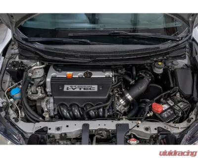 HPS Performance Black Aluminum Oil Catch Can Kit Honda Civic Si 2.4L K24Z7 2012-2015 - 860-027BL