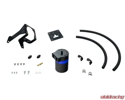 HPS Performance Blue Aluminum Oil Catch Can Kit Honda Civic Si 2.4L K24Z7 2012-2015 - 860-027WB