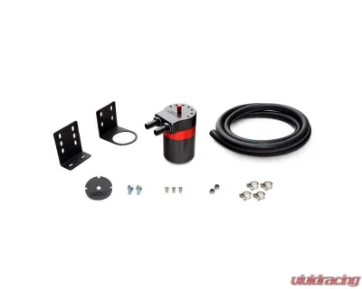 HPS Performance Products Universal Black 3/8" Oil Catch Can Kit - 5oz Billet Aluminum - 861-501
